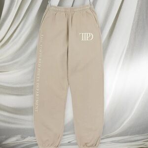 New Official Taylor Swift TTPD Beige Sweatpants 3XL